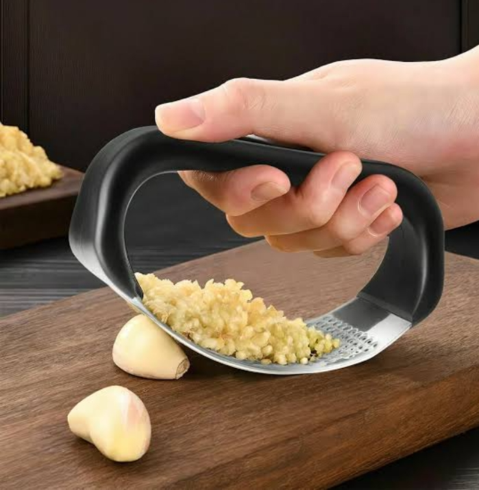 Garlic Presser Garlic Press|Stainless Steel|Kitchen Tool|Cooking Gadget| Garlic Grater| Food Prep Tool|Culinary Accessory|Garlic Crusher|Metal Garlic Press|Cooking Essential