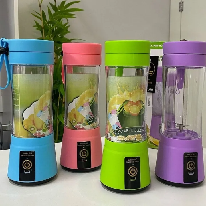 Portable Rechargeable Juicer Blender 380ml 6-Blade USB Smoothie &amp;amp; Shake Maker Bottle Mini Fruit Juicer Machine for Home, Gym &amp;amp; Travel Electric Portable Juice Blender Pakistan USB Juice Maker