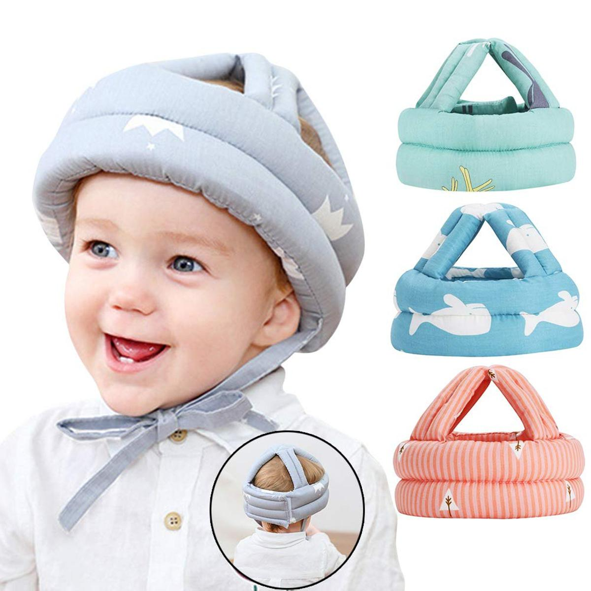 Random Design - Baby Safety Helmet Head Protection Headgear Toddler Anti-fall Pad Children Learn To Walk Crash Cap