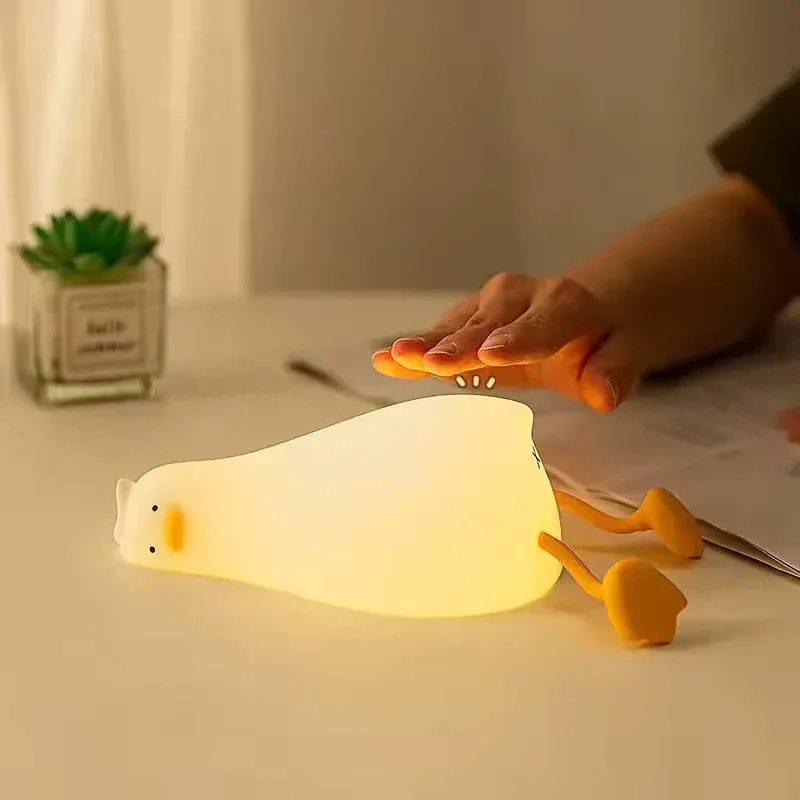 Duck Character Night Lamp – Cute LED Bedside Lamp (Box Packing) Kids Room Decor Light