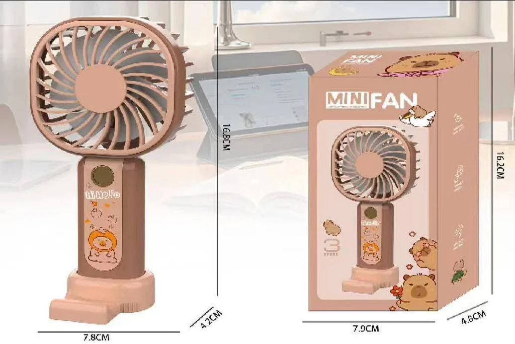 3 Speed Mini Bunny Fan – Cute Portable USB Desk Fan with Adjustable Airflow